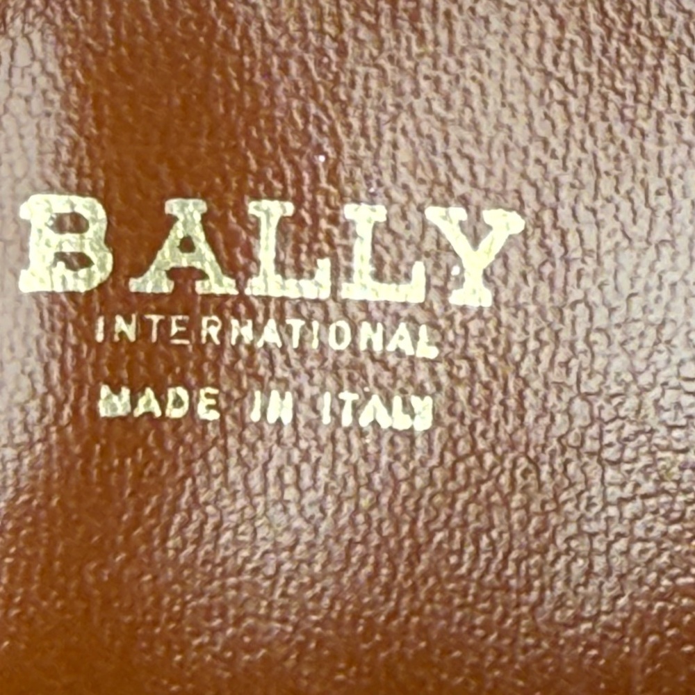 Bally Carmel Leather & Black Canvas Crossbody Bag - vintage authenticated - Picture 3 of 14